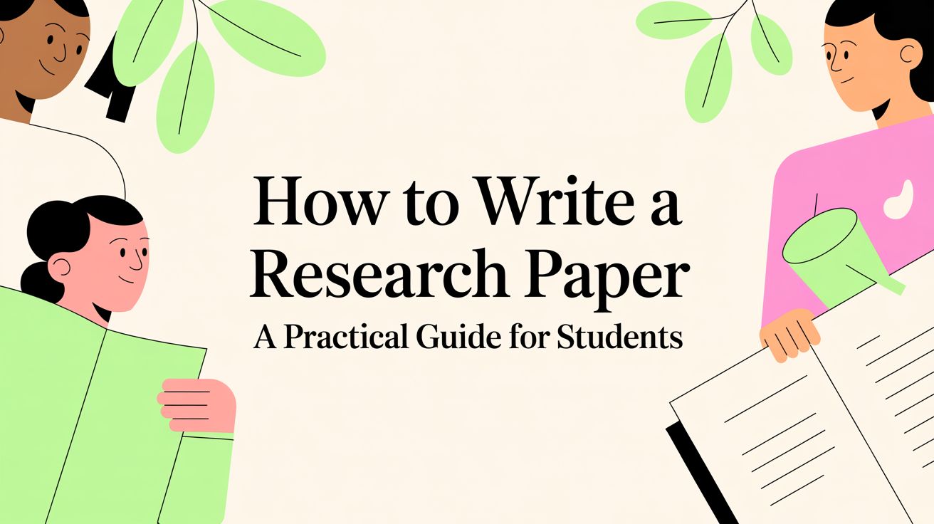 How to Write a Research Paper A Practical Guide for Students
