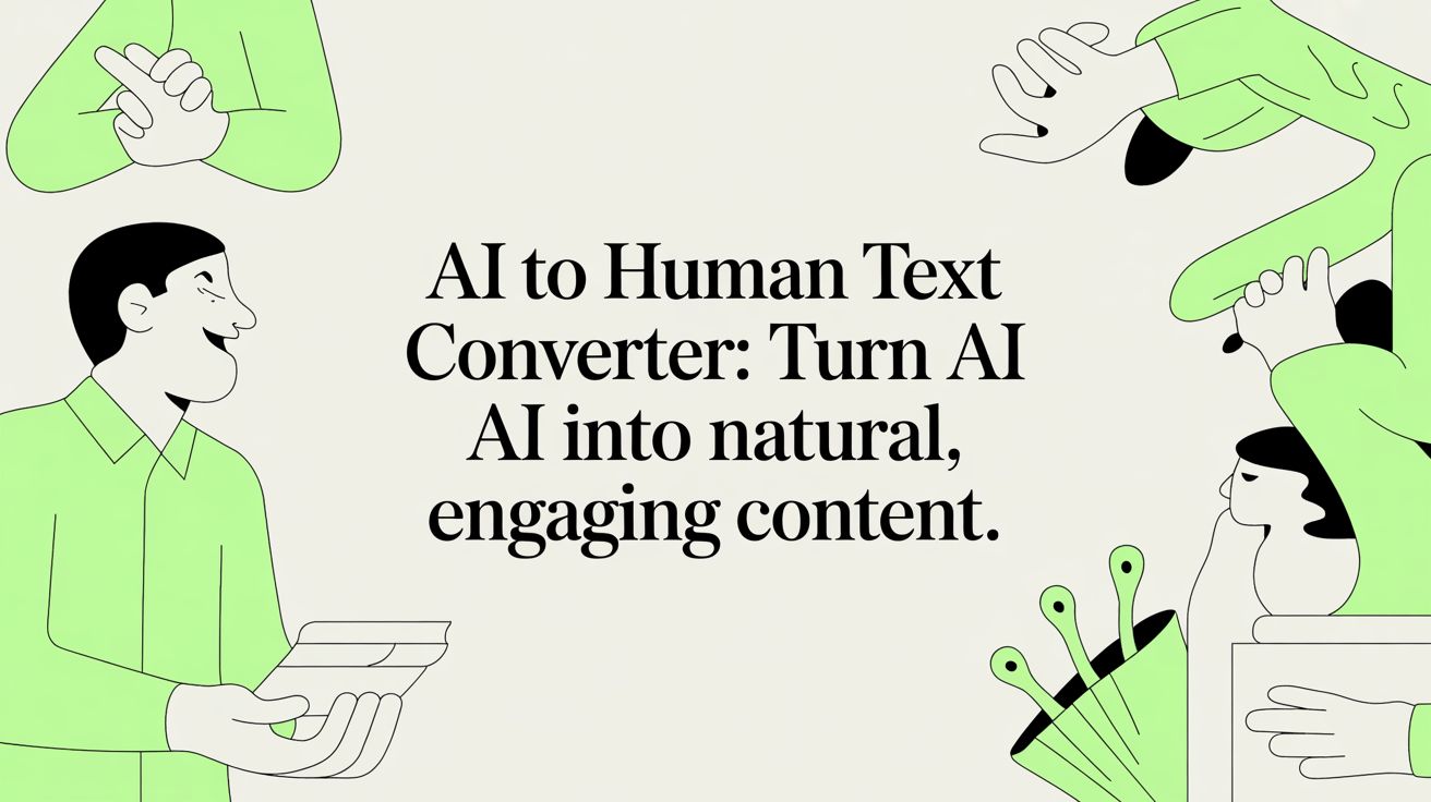 Ai to human text converter: Turn AI into natural, engaging content.