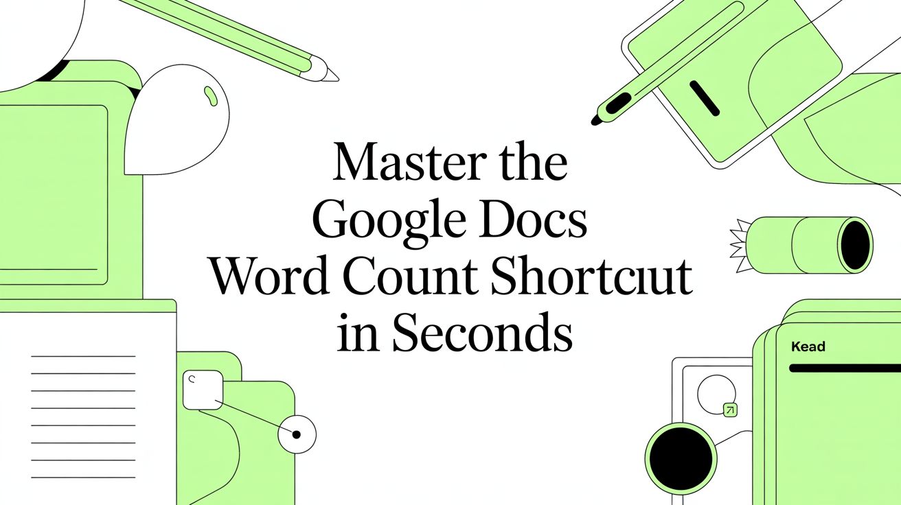 Master the google docs word count shortcut in seconds