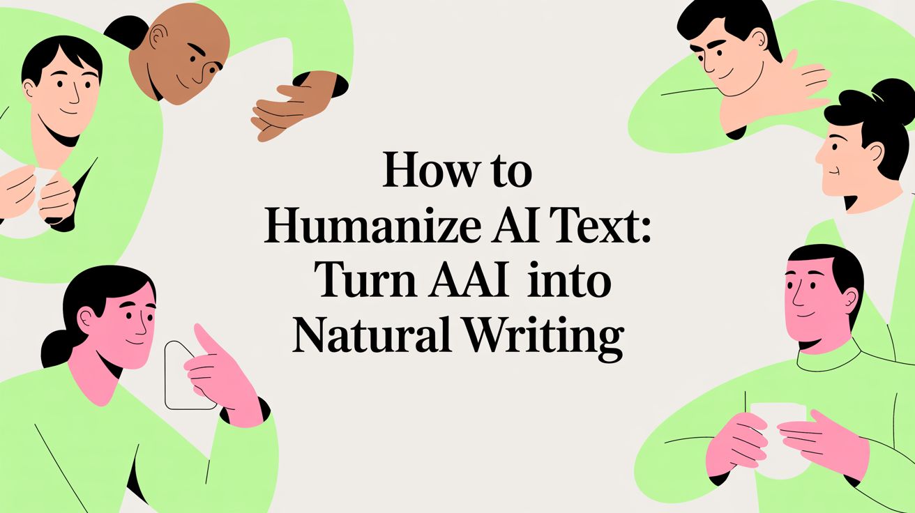 How to humanize ai text: Turn AI into natural writing