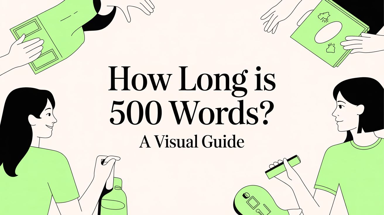How Long Is 500 Words? A Visual Guide