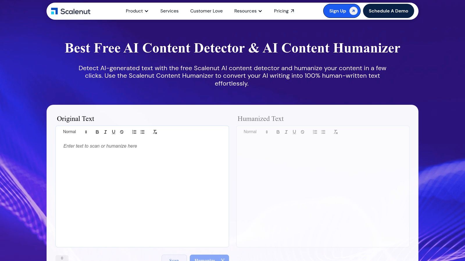 Scalenut – AI Content Detector + Humanizer