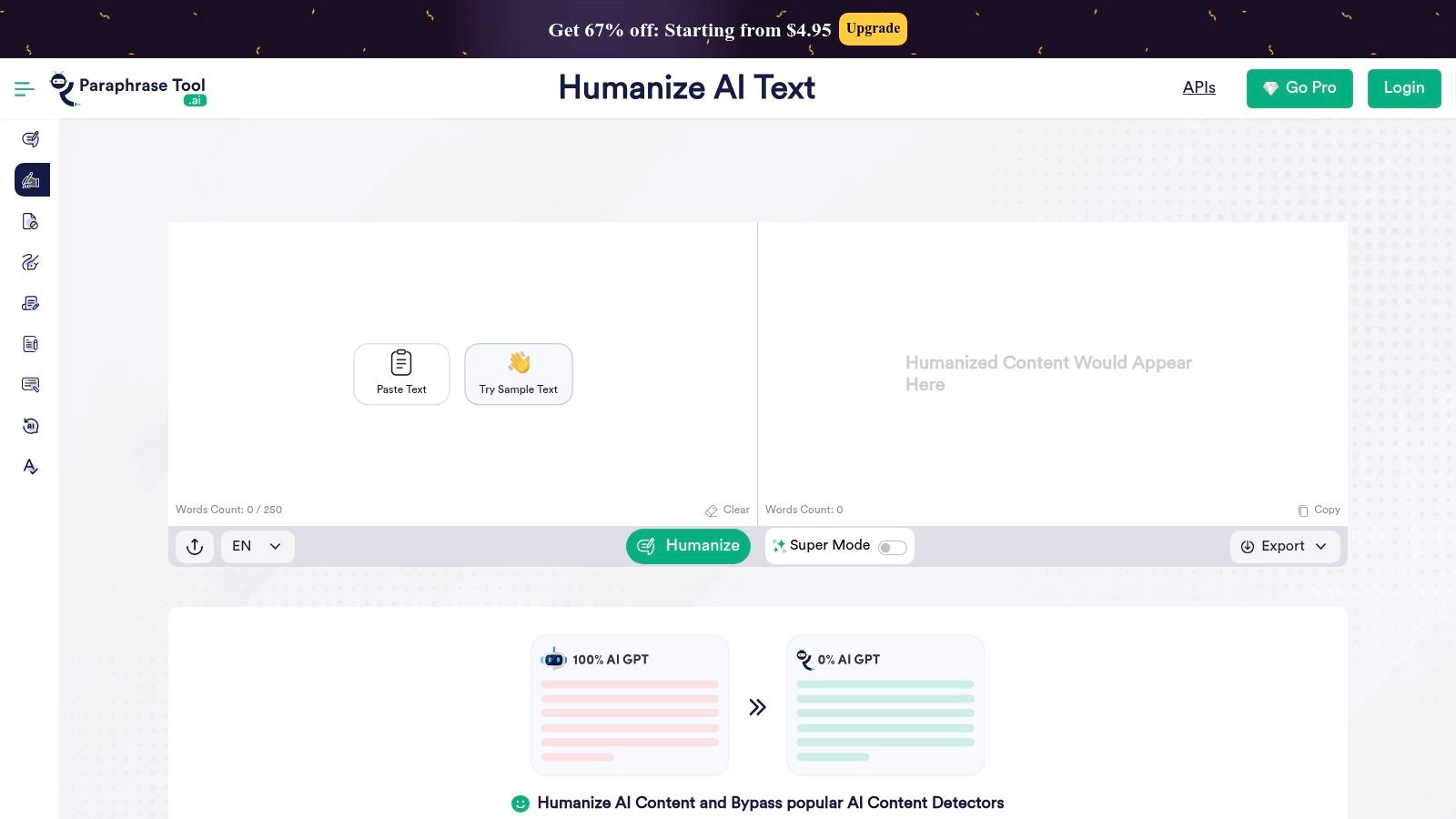 ParaphraseTool.ai – Humanize AI Text