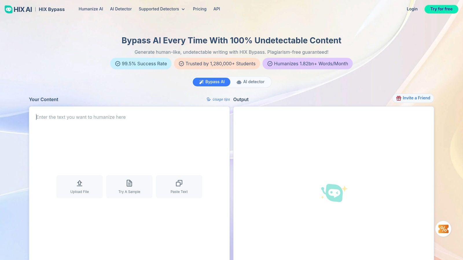 HIX Bypass (by HIX.AI) humanization and detection tool