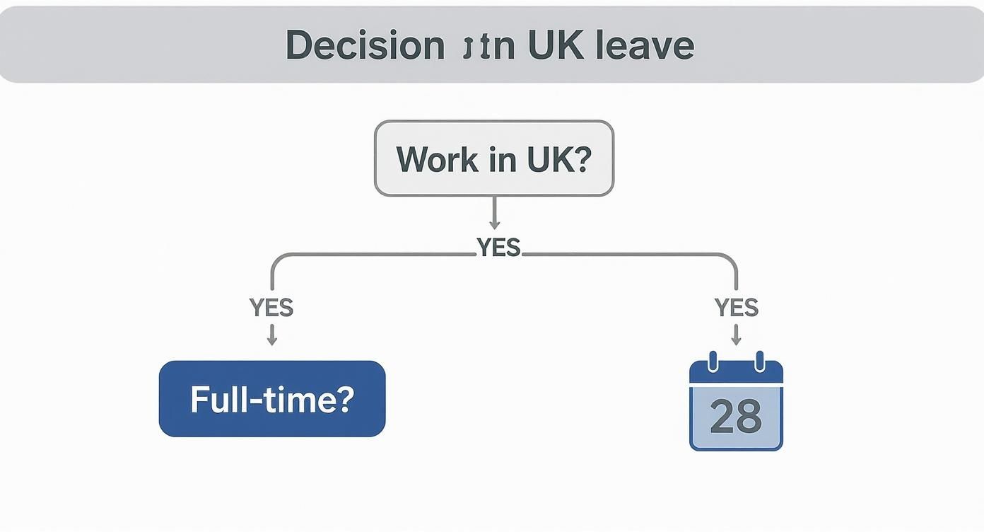 Infographic about annual leave entitlements uk