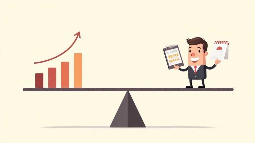 A group of happy and engaged employees in an office setting, illustrating the positive impact of flexible work arrangements.