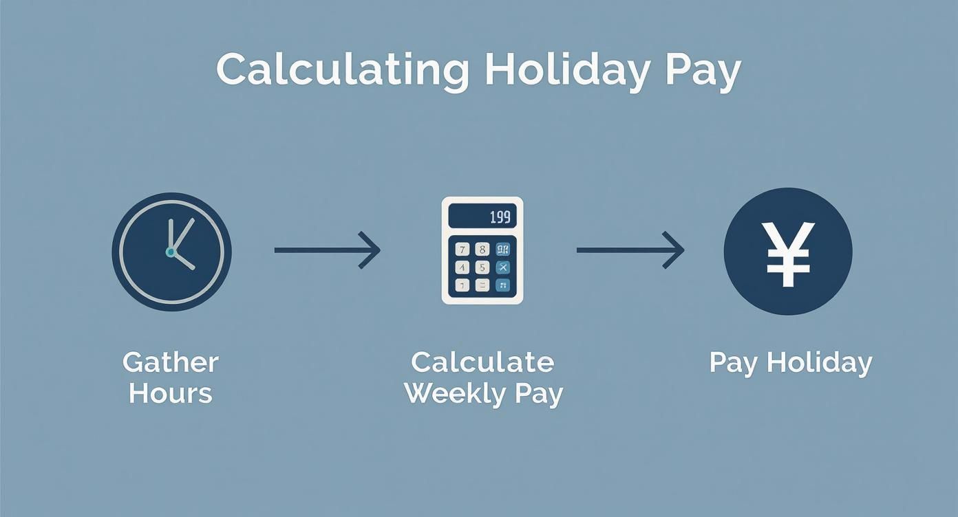 Infographic about holiday pay calculator