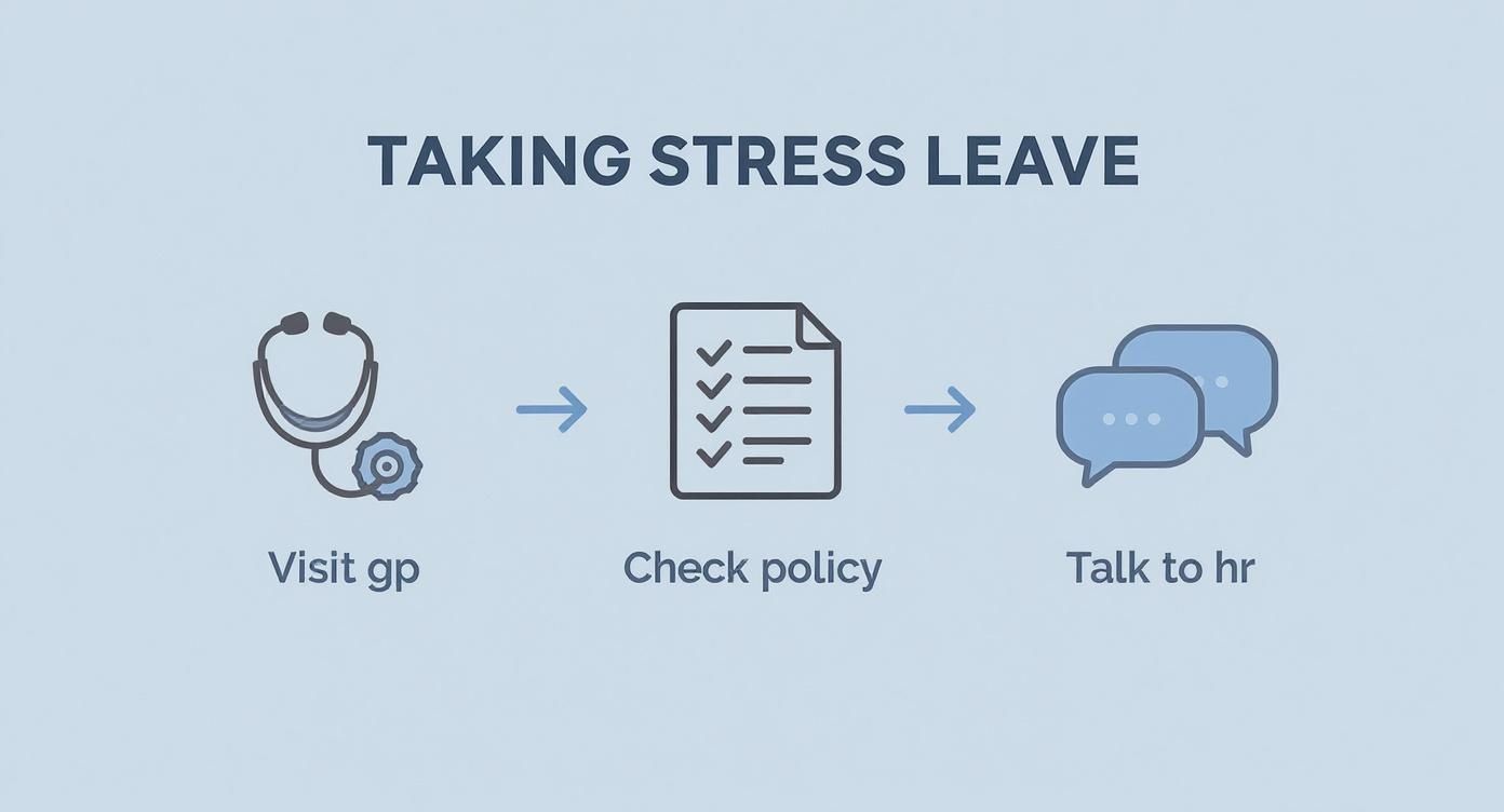 Infographic about stress leave work