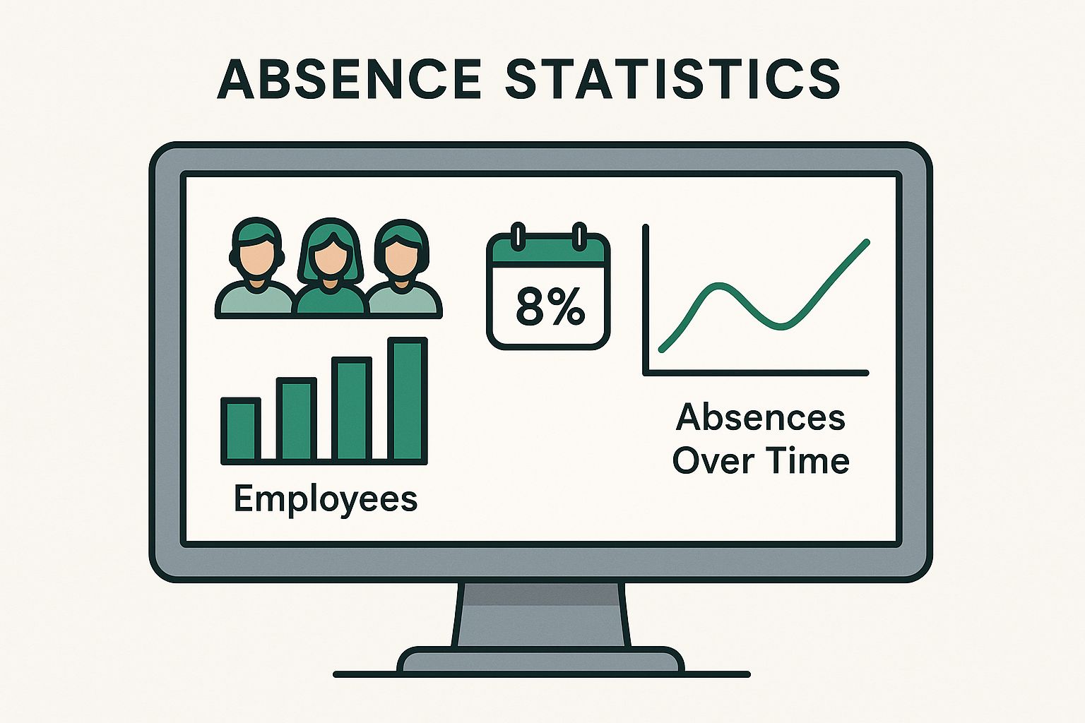 Infographic about absence management system