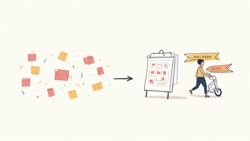 A person looking at a calendar with scattered work dates, illustrating the challenge of managing leave for irregular hours.