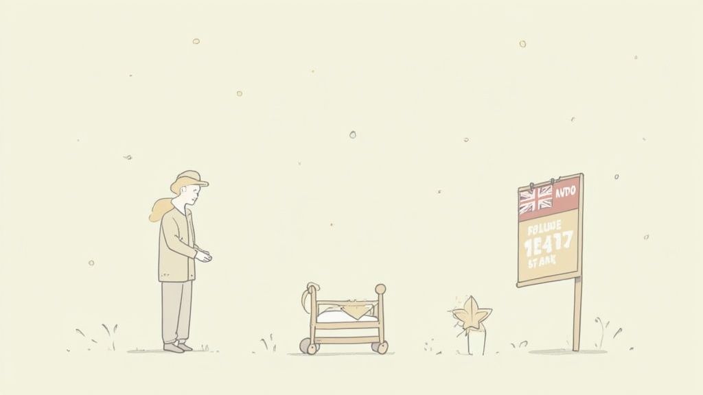 A person holding a small, delicate plant, symbolizing care and new beginnings.