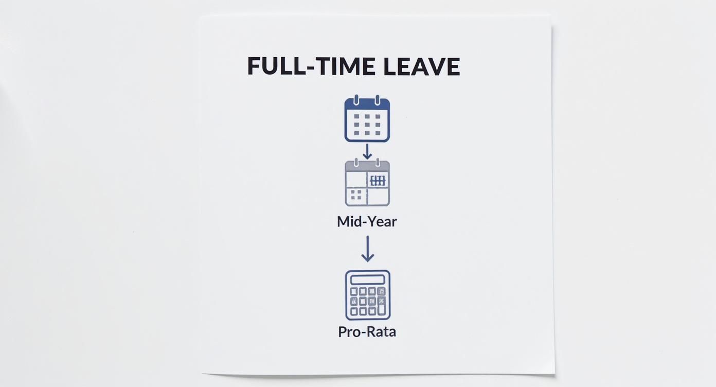 Infographic about calculate annual leave