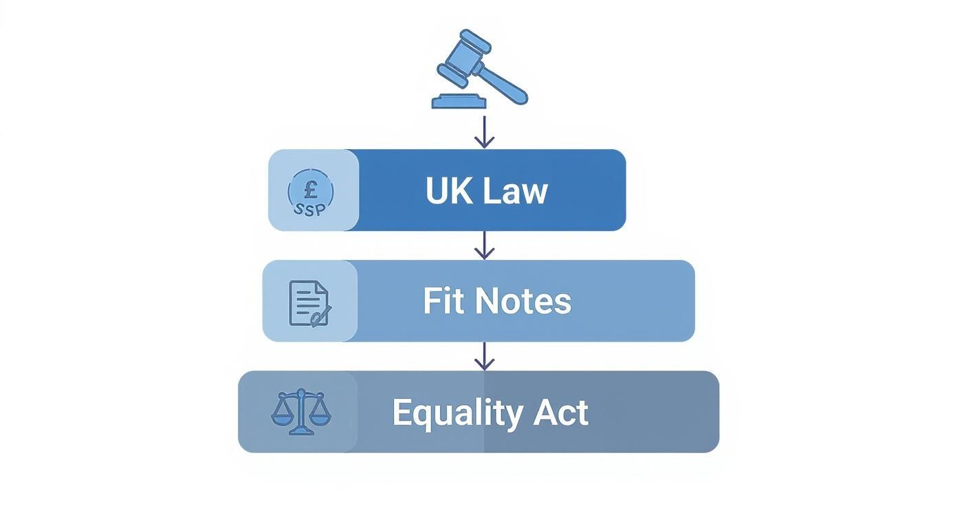 Infographic about absence sickness policy