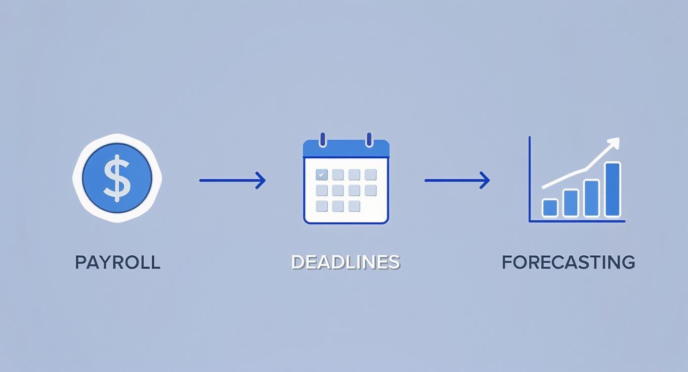 Infographic about working days in a month