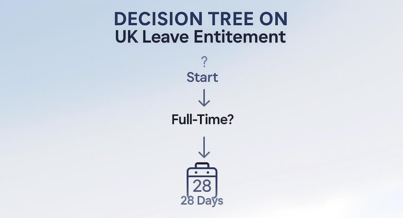 Infographic about annual leave entitlement united kingdom