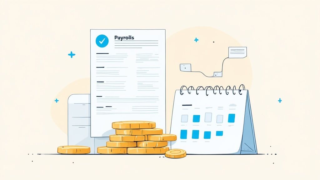 A person at a desk looking at a project timeline and financial charts on a computer screen.