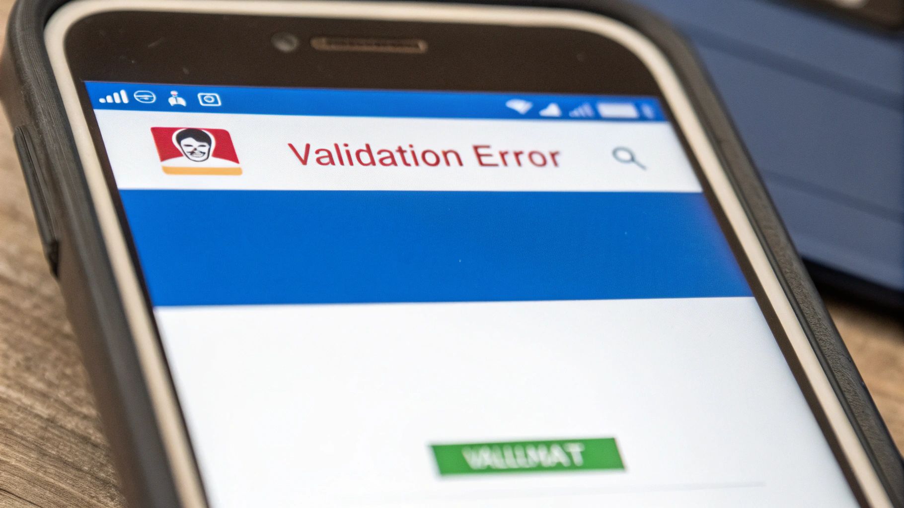 An illustration showing a secure API connection between a smartphone and a server, symbolizing real-time Aadhaar verification.