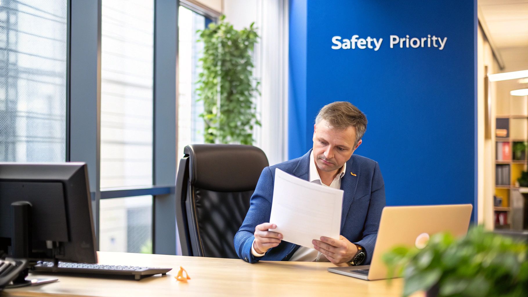 Employees collaborating in a modern Indian office setting, focused and productive.