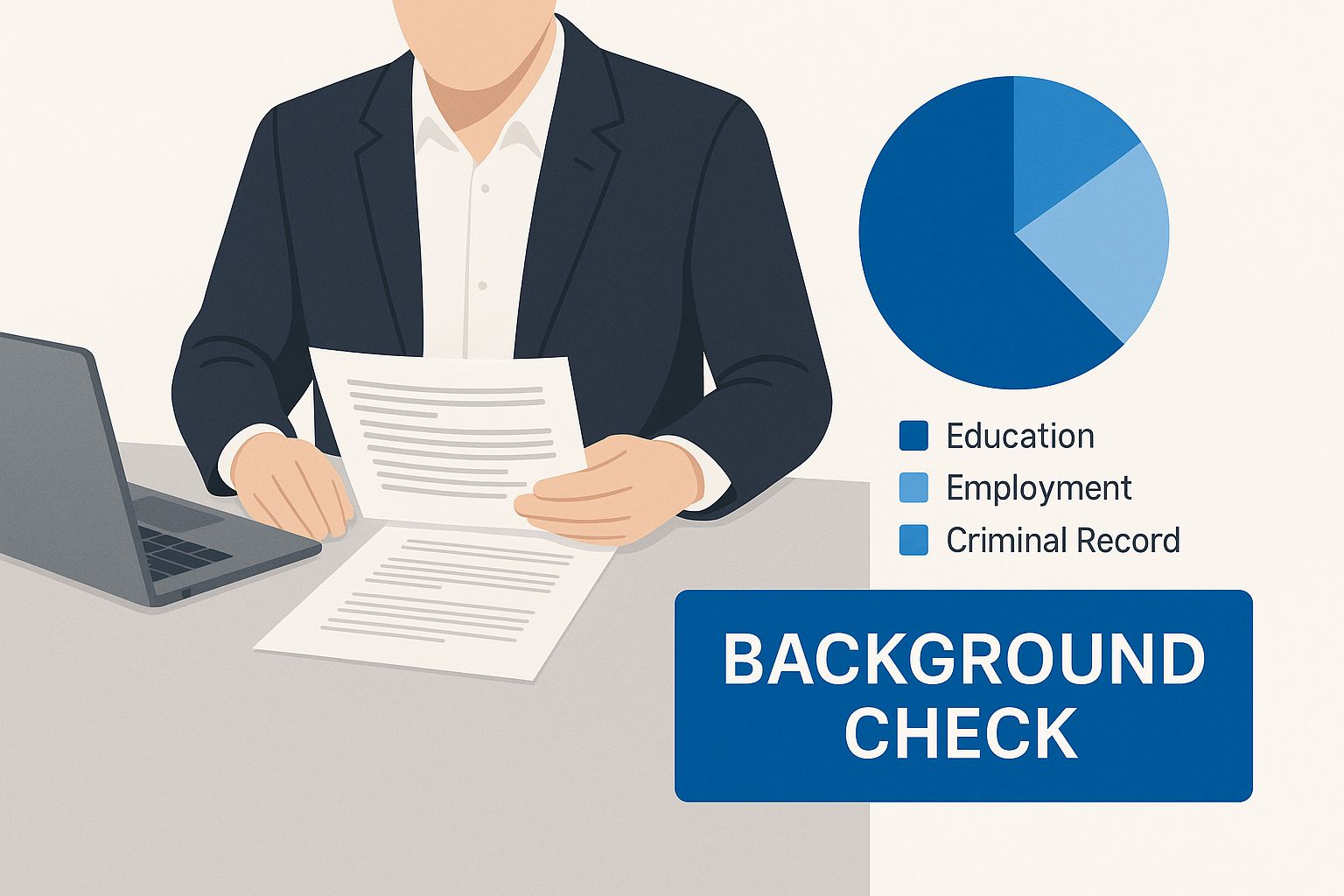 Infographic about employee verification process