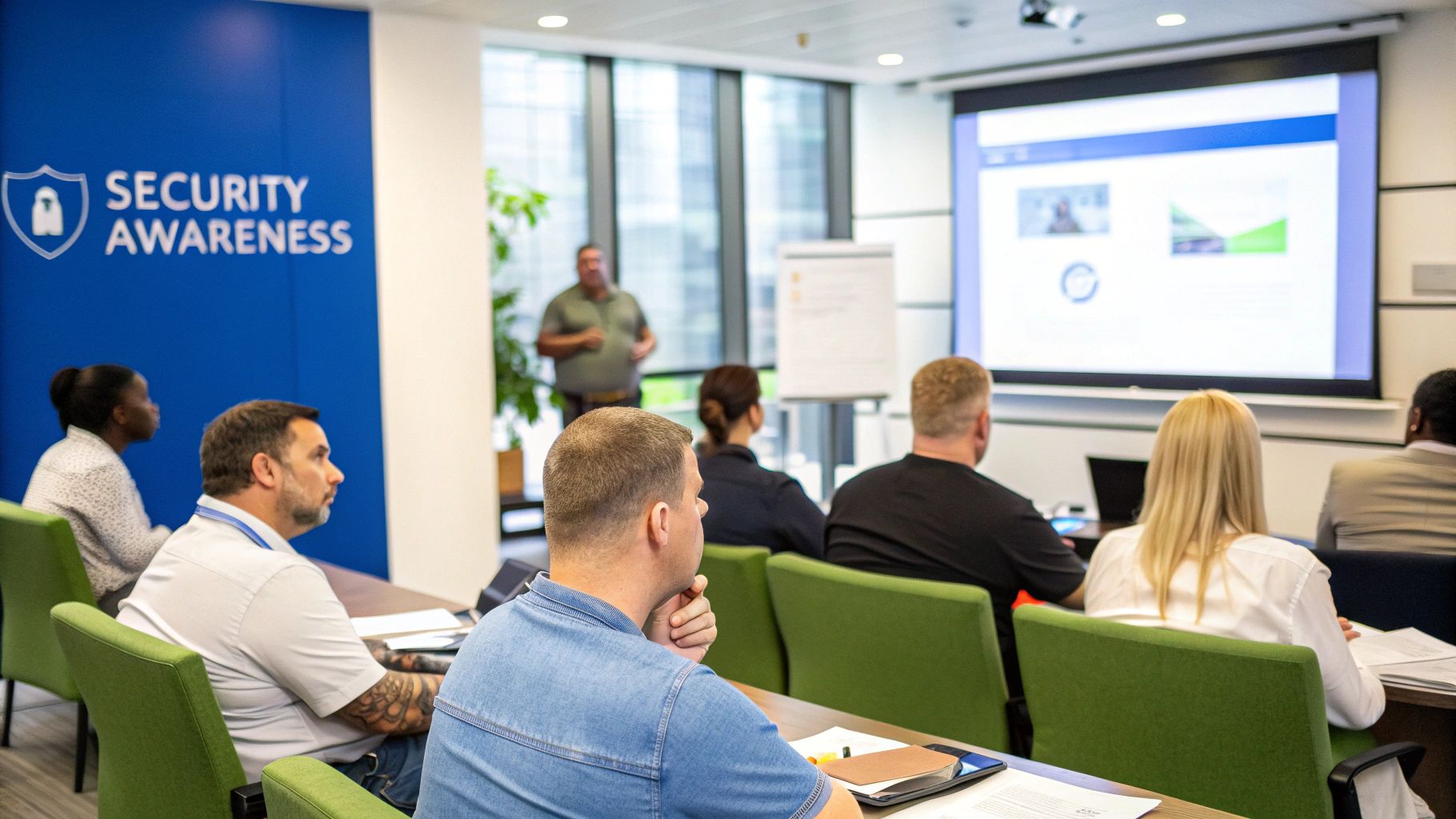 Employees collaborating