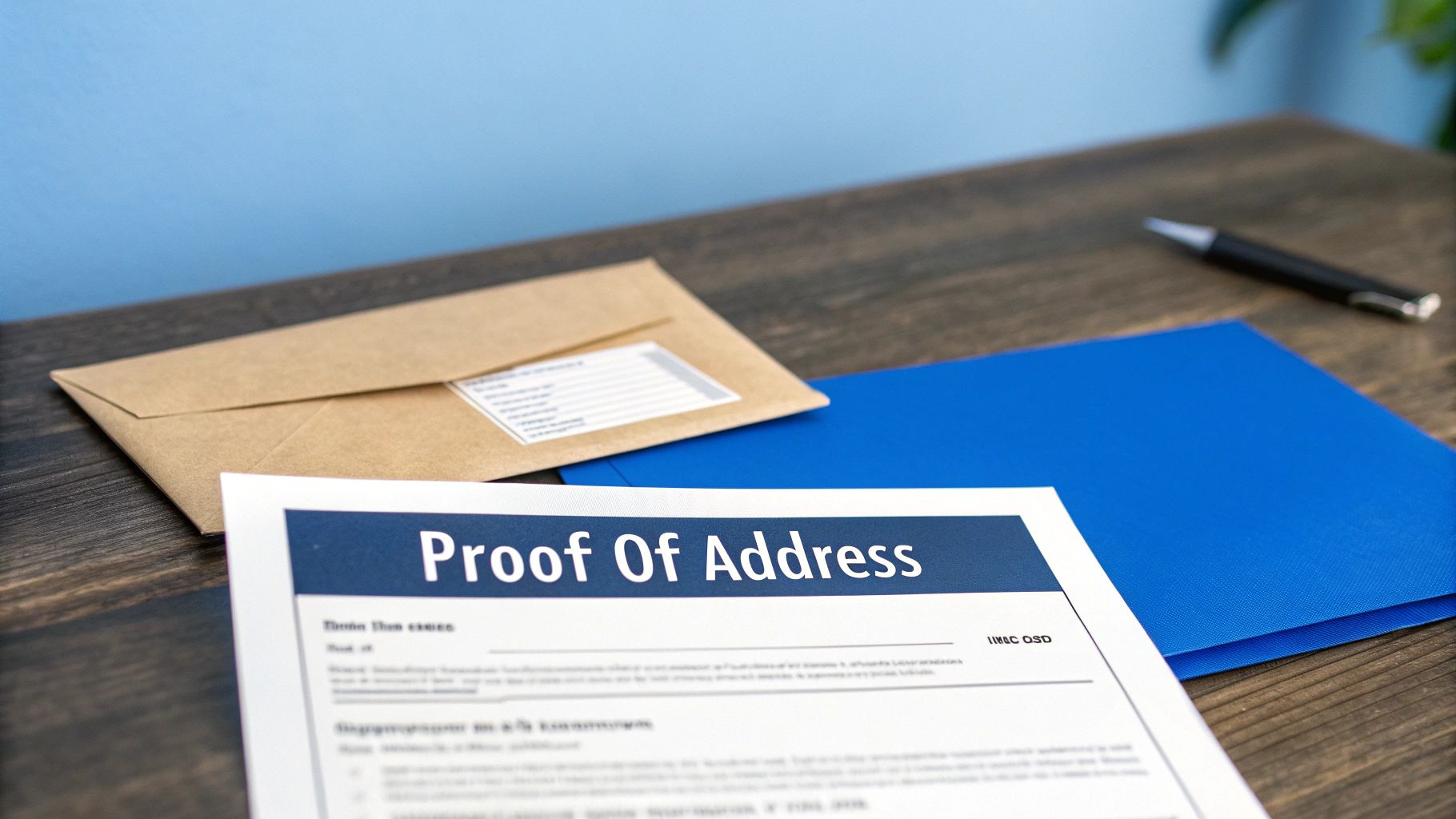 Proof of Address Documentation