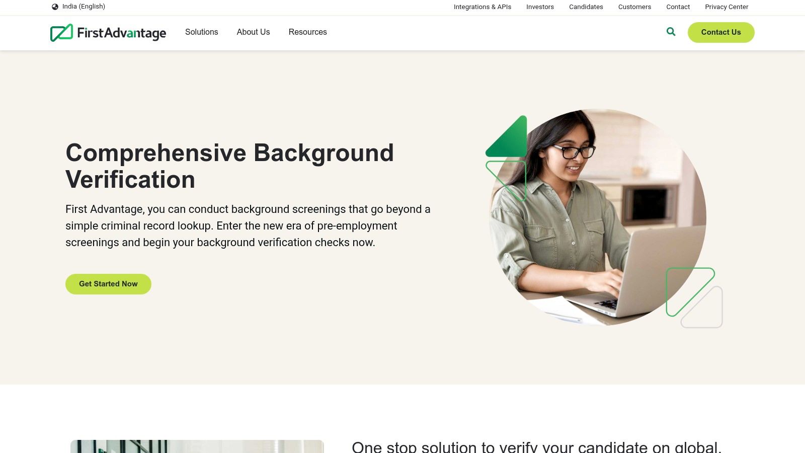 First Advantage India