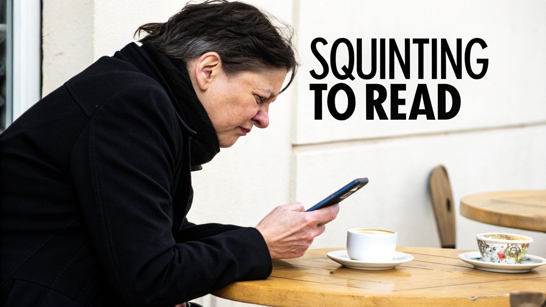 A person's eye being examined by an optometrist's machine