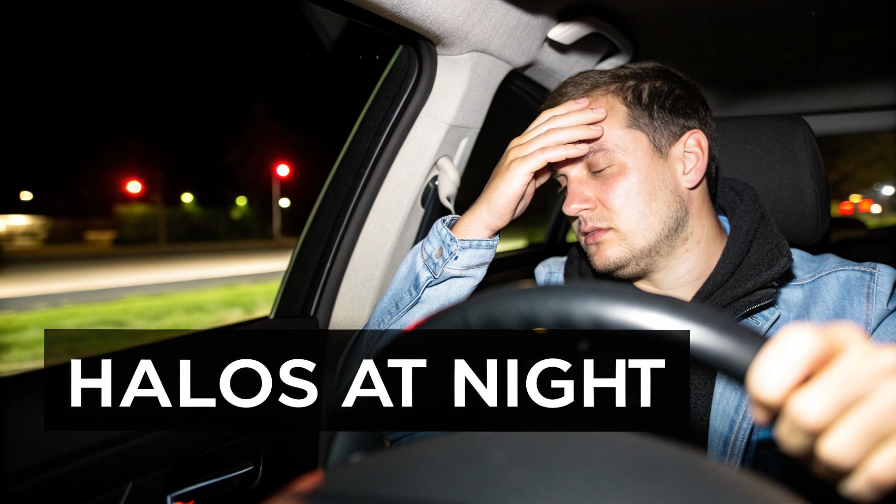 An optometrist using a phoropter to conduct an eye exam on a patient