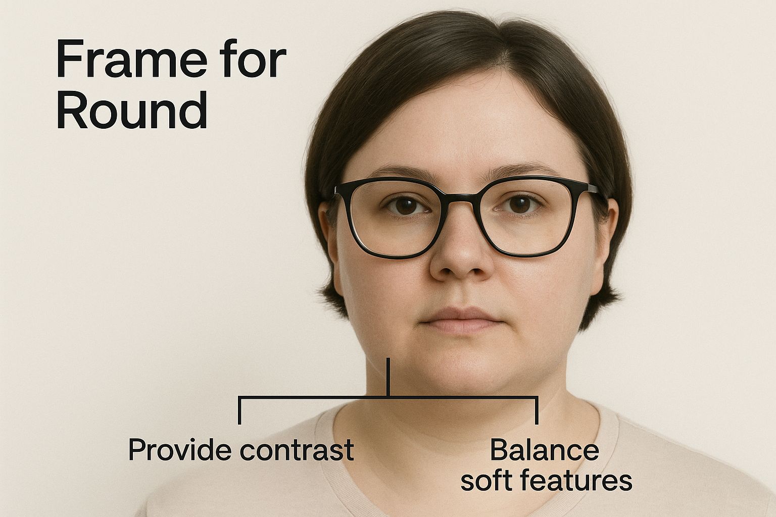 Infographic about what glasses suit my face