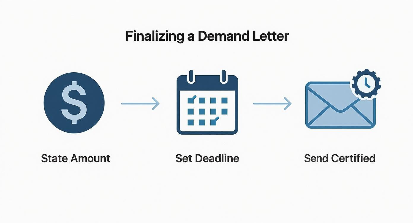 Infographic about writing a demand letter for personal injury