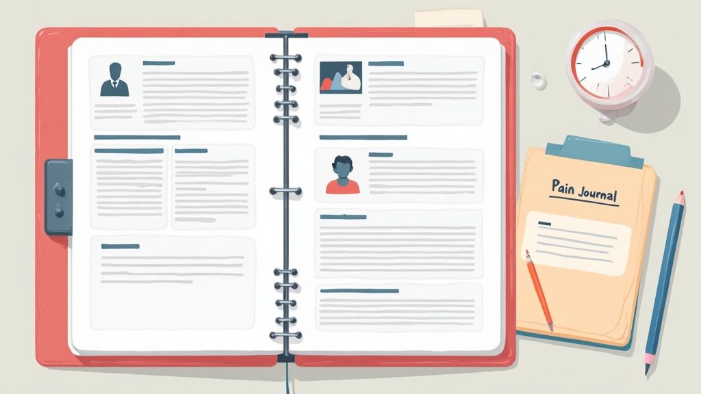 A professional negotiation in progress, with documents on a table.