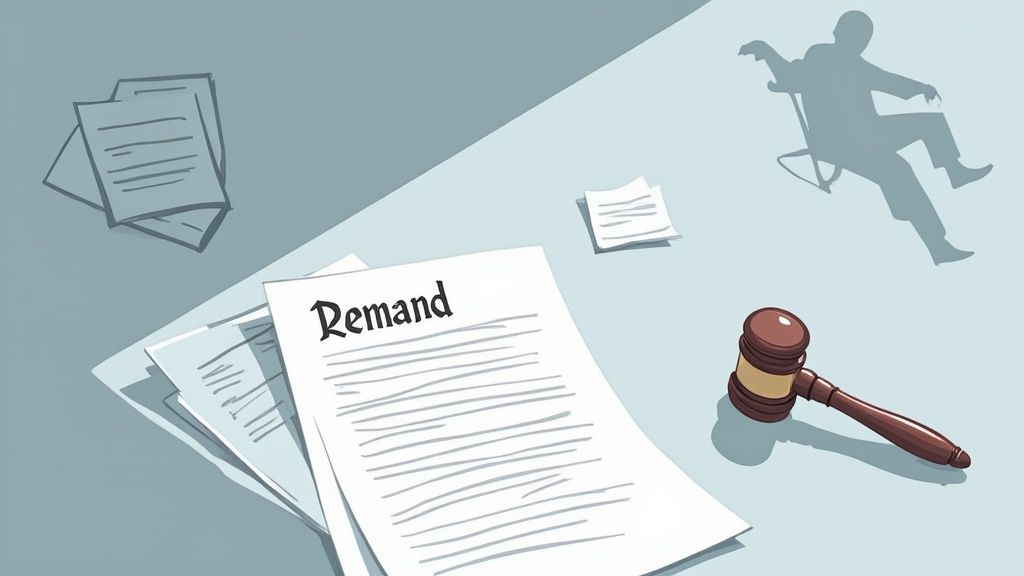 A person carefully drafting a document at a wooden desk with a laptop and legal papers.