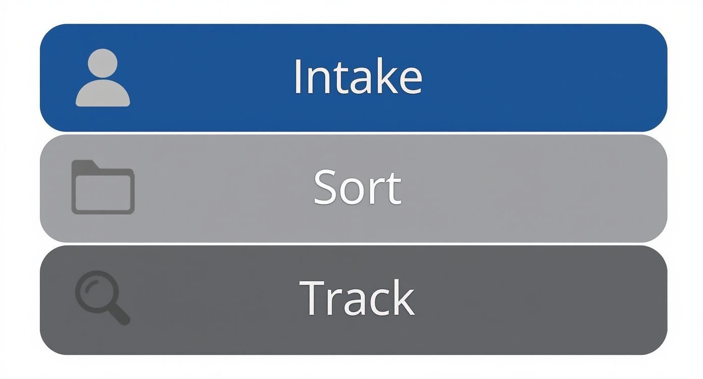 Infographic about how to organize medical records