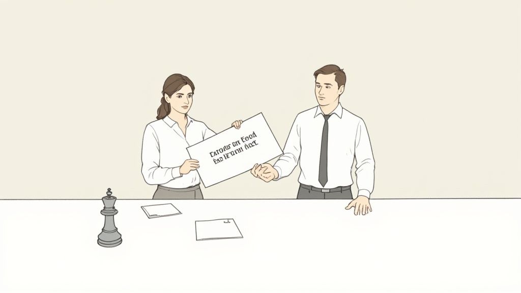 A person signing a formal legal document with a pen.