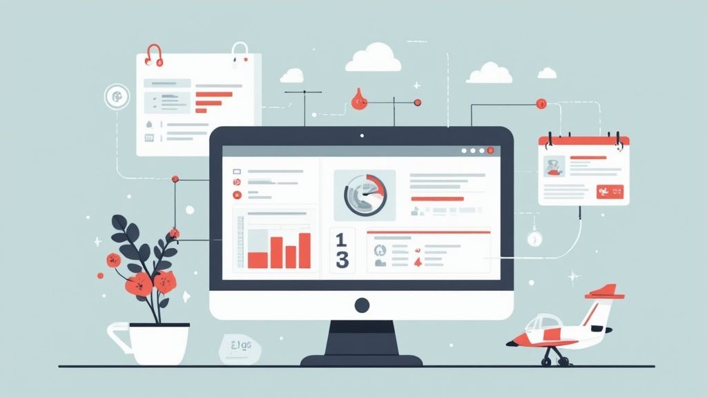 An organized digital dashboard displaying case information and charts, representing a personal injury case management software interface.