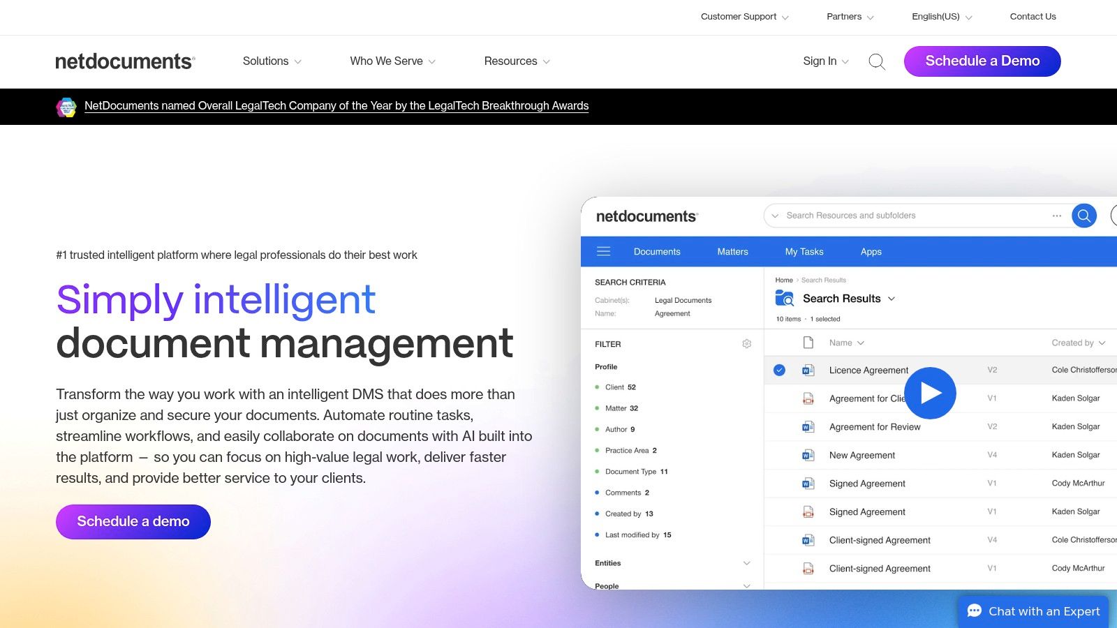 NetDocuments PatternBuilder / PatternBuilder MAX (ndMAX)