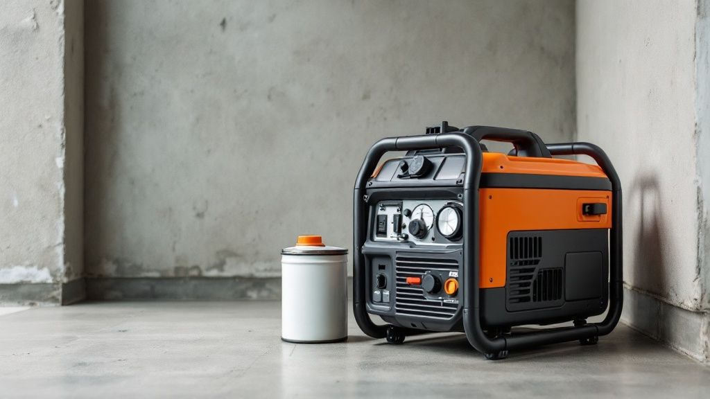Portable Generator with Fuel Supply