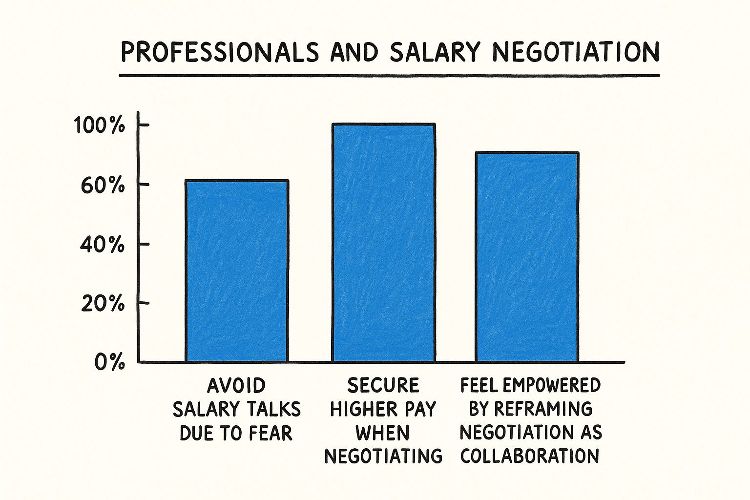 Infographic about best way to negotiate salary