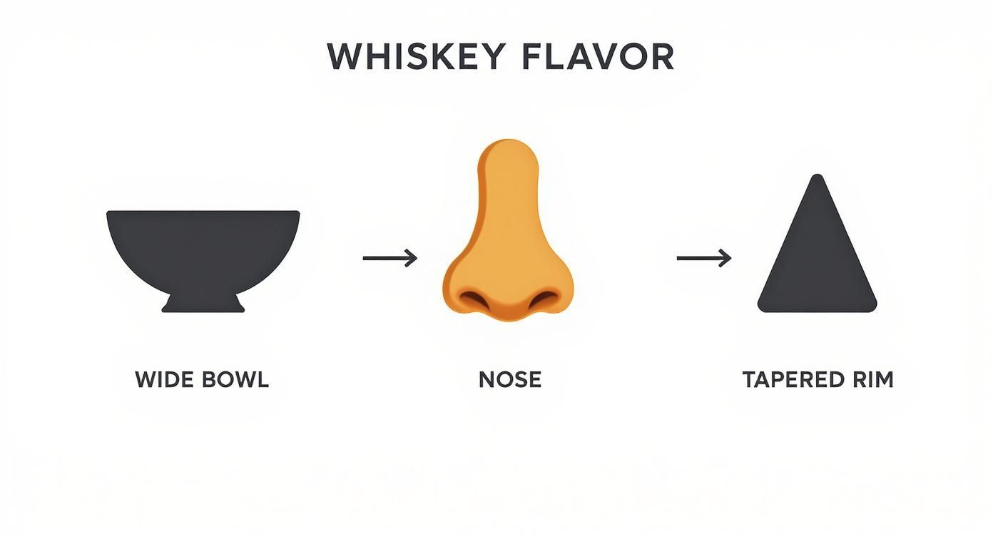 Infographic about best whiskey glasses