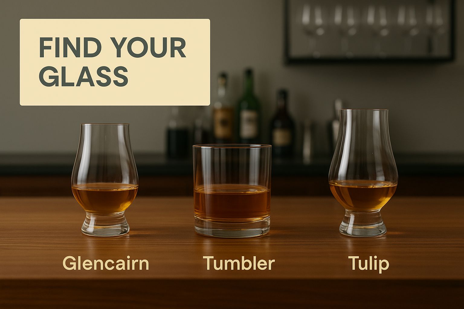 Infographic about best glassware for scotch