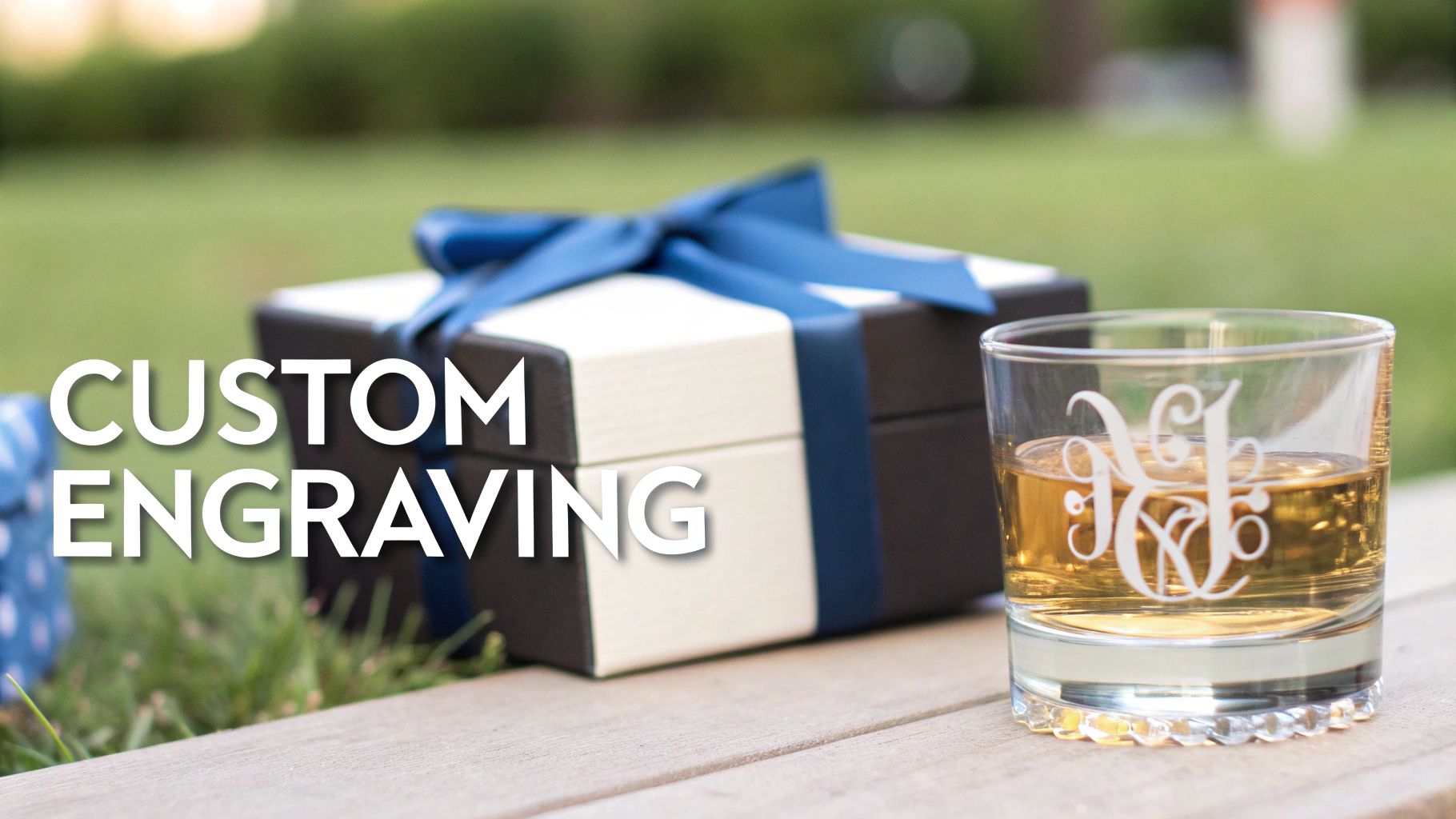 Custom Double Rocks Glass Gift Set