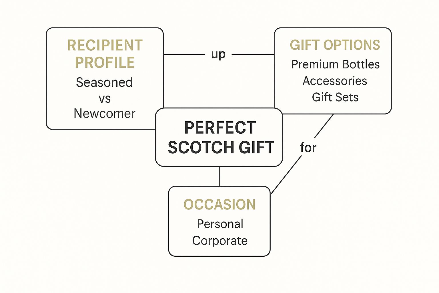 Infographic about gifts for scotch whiskey lovers