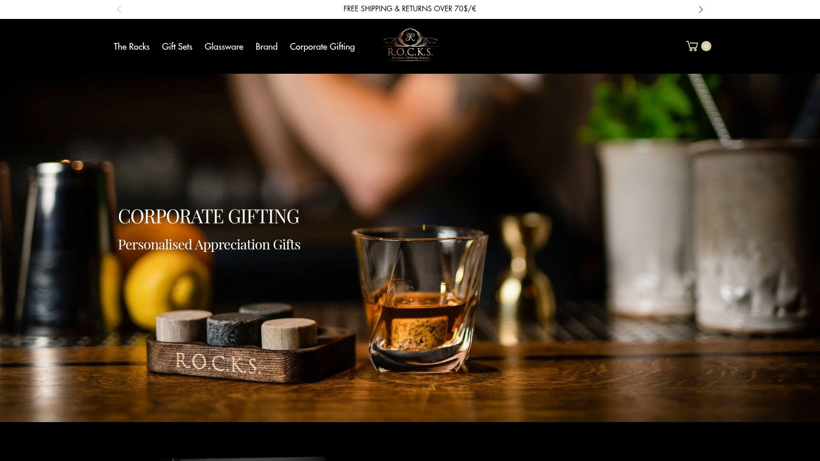 ROCKS Whiskey Chilling Stones & Barware Sets