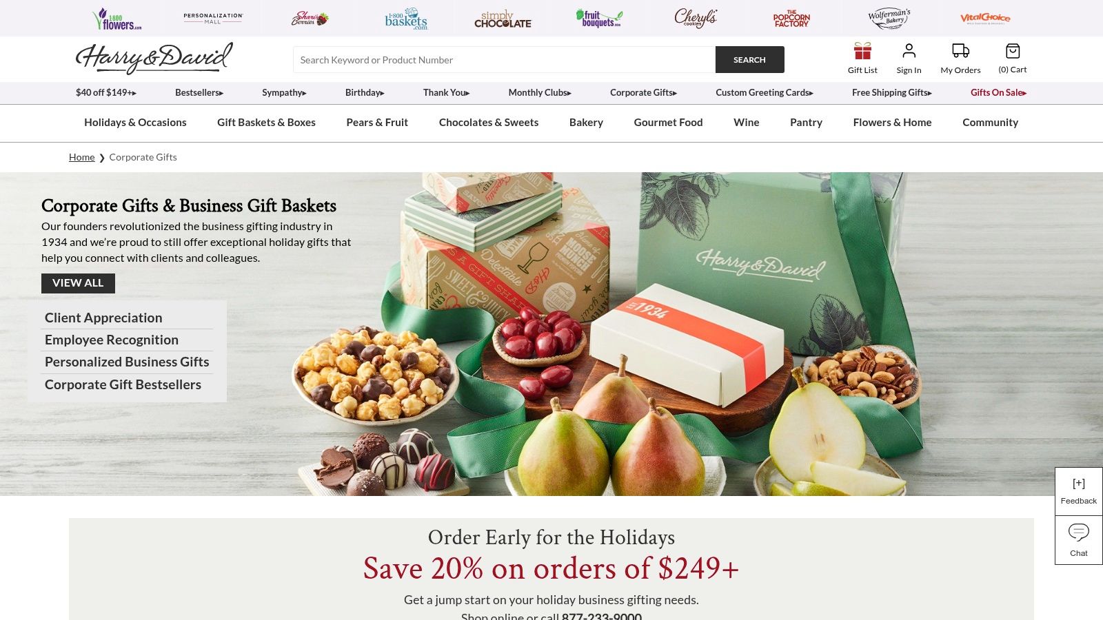 Harry & David – Business Gifts