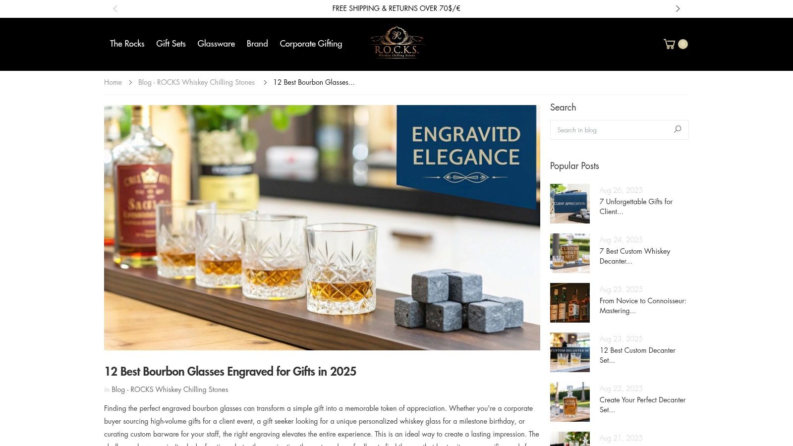 1. ROCKS Whiskey Chilling Stones: The Complete Gifting Experience