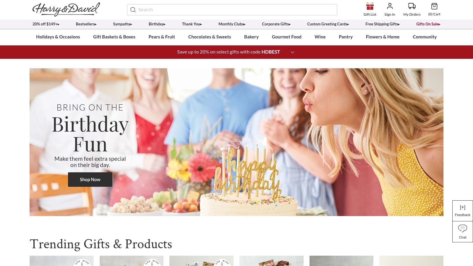 Harry & David – Corporate Gourmet Gifts
