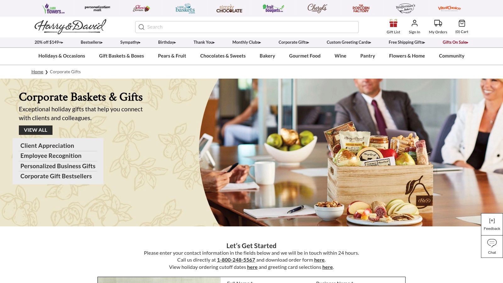 Harry & David – Corporate Gifts