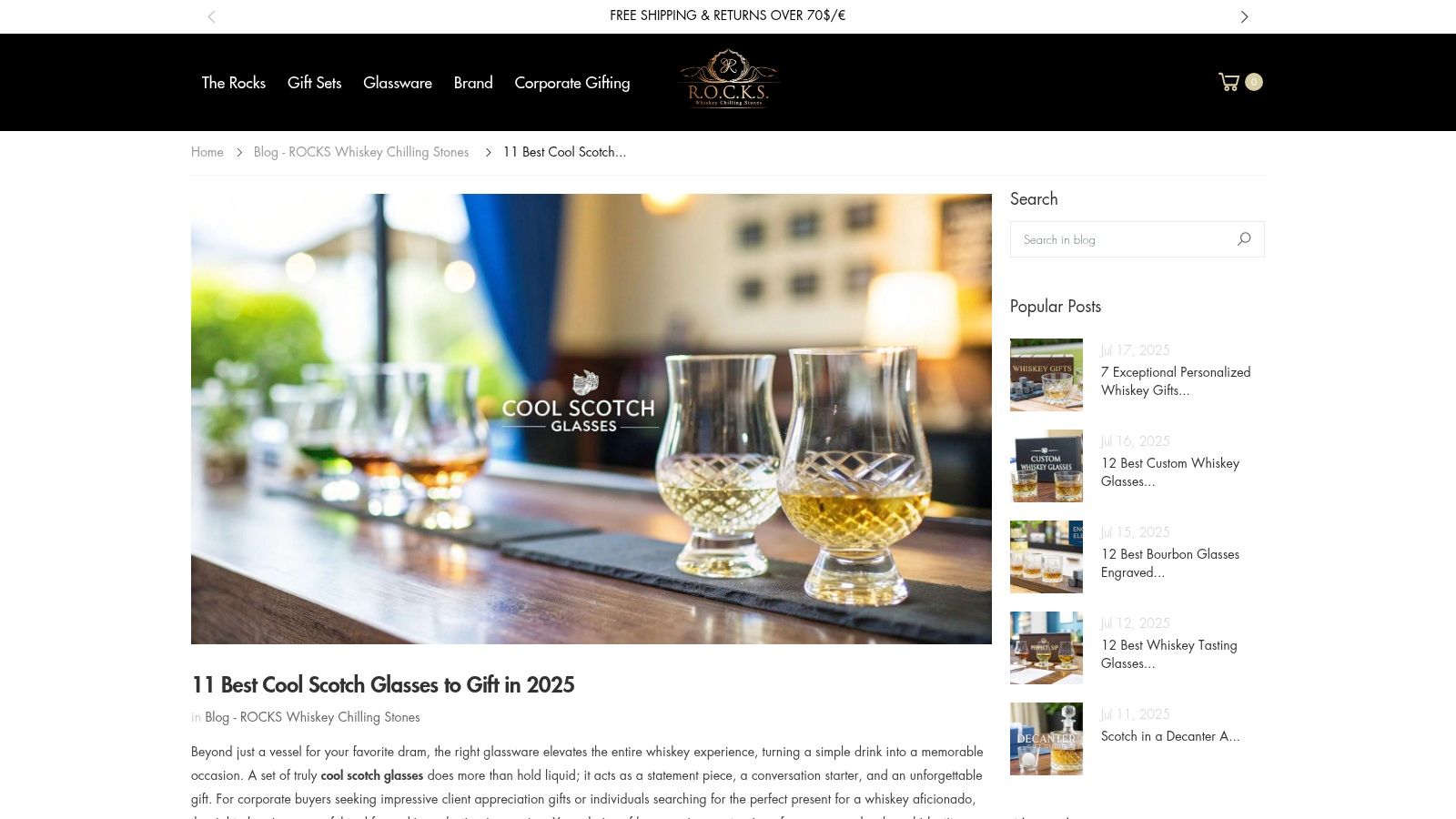 1. The Foundation of Taste: Premium & Unique Scotch Glasses