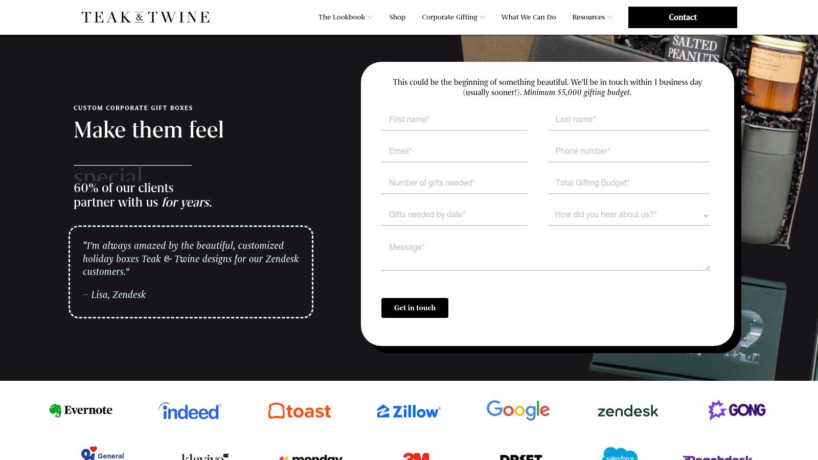 Teak & Twine – Corporate Gift Boxes, Kitting, and Portals