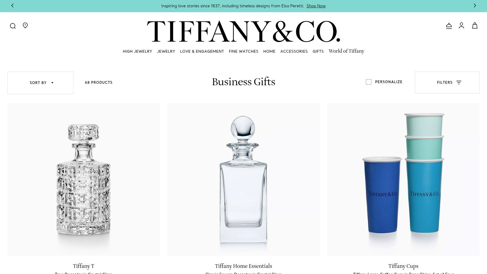 Tiffany & Co. — Business & Corporate Gifts